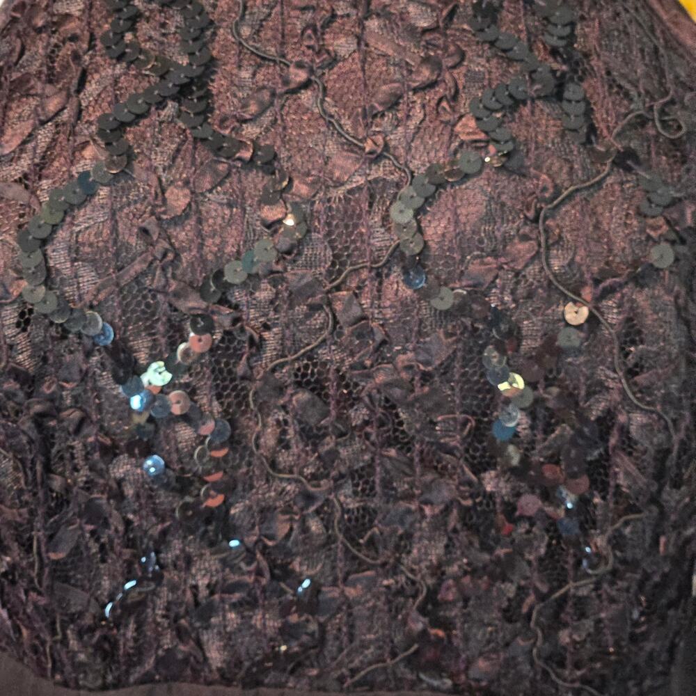 Vintage De Laru Formal 90's Halter Dress Size 5 6 - Picture 6 of 9